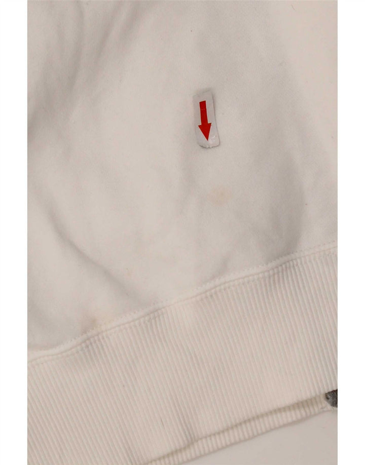 Giacca da ginnastica grafica da donna Nike UK 14 cotone bianco medio