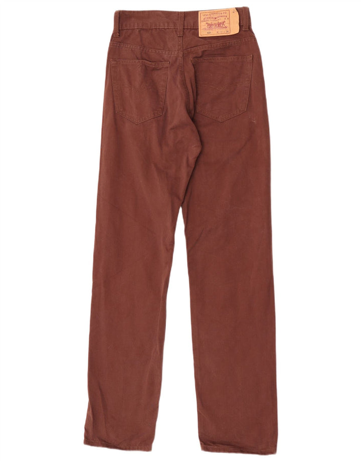 Jeans dritti 501 da donna Levi's W29 L32 cotone marrone