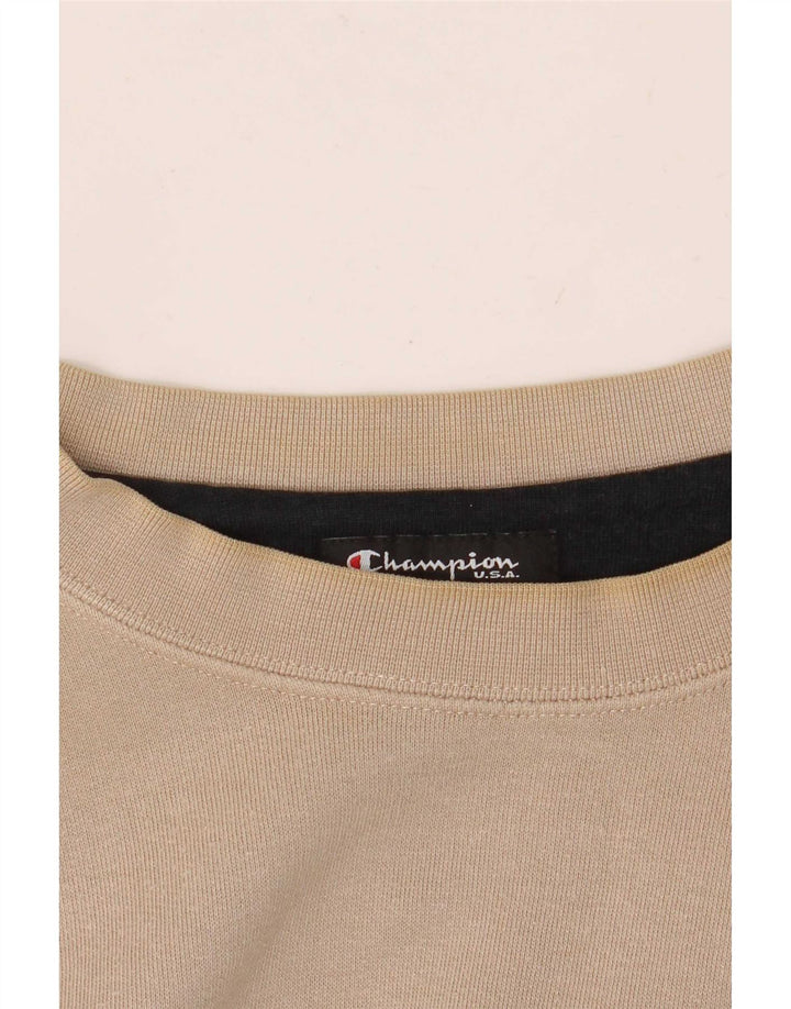 Felpa grafica da uomo Champion Jumper XL Beige
