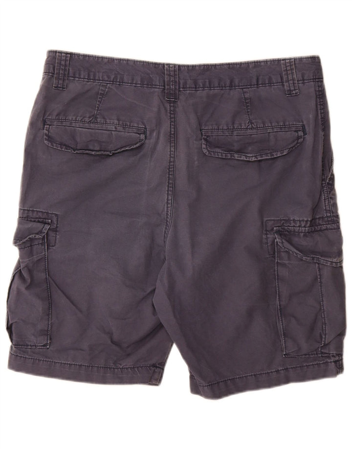 Pantaloncini cargo da uomo Marks & Spencer W34 Large in cotone blu navy