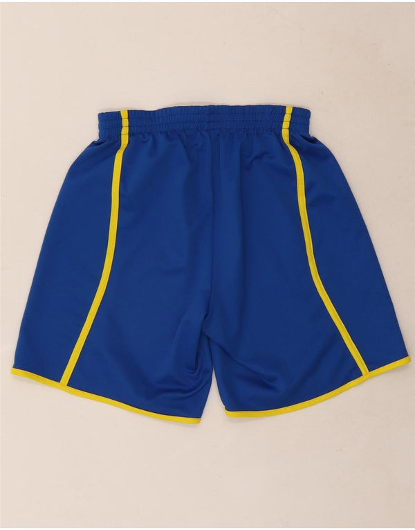 Pantaloncini sportivi da uomo Asics grandi in poliestere color block blu