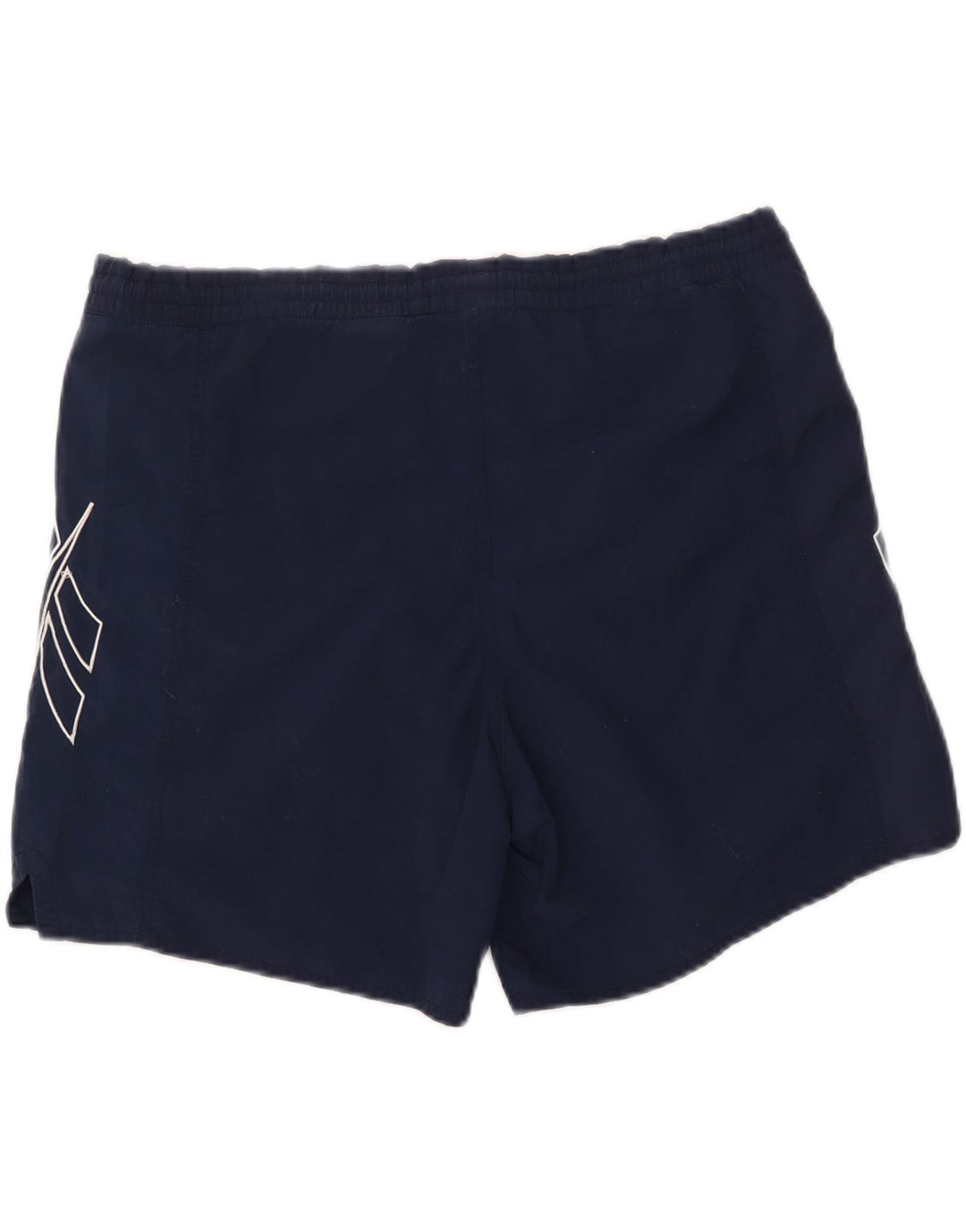 Pantaloncini da bagno grafici da uomo Reebok medio blu navy in poliestere