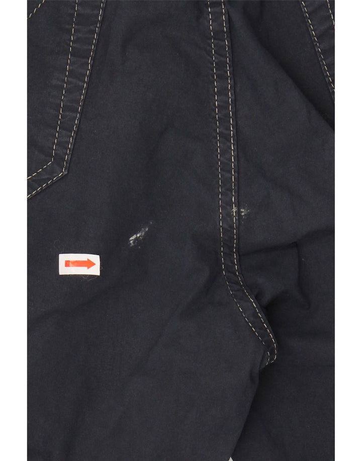JECKERSON Pantaloni casual dritti da uomo W32 L28 cotone blu navy