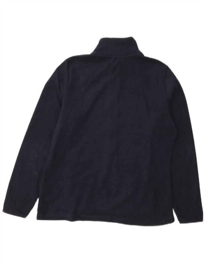 Giacca in pile da donna Marks & Spencer UK 14 grande poliestere blu navy