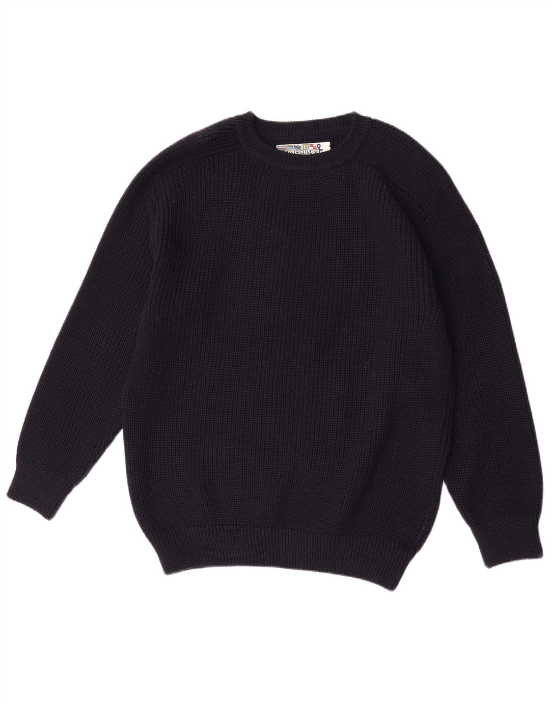 Maglione maglione girocollo da uomo Orcinus lana media blu navy