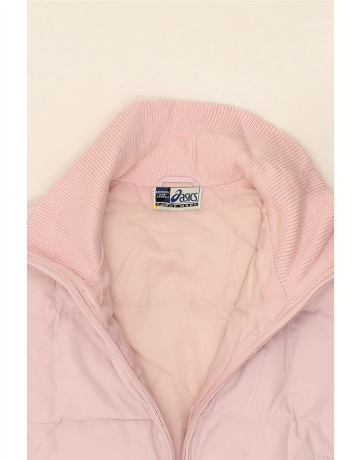 ASICS Womens Padded Gilet UK 16 Large Pink Polyester Vintage Asics and Second-Hand Asics from Messina Hembry 