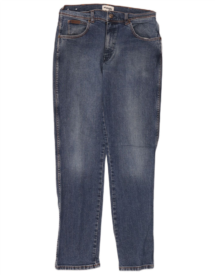 Jeans Wrangler Texas Slim da uomo W33 L34 cotone blu