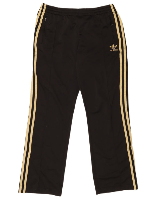 Pantaloni da tuta da donna ADIDAS UK 14 Large Nero Poliestere