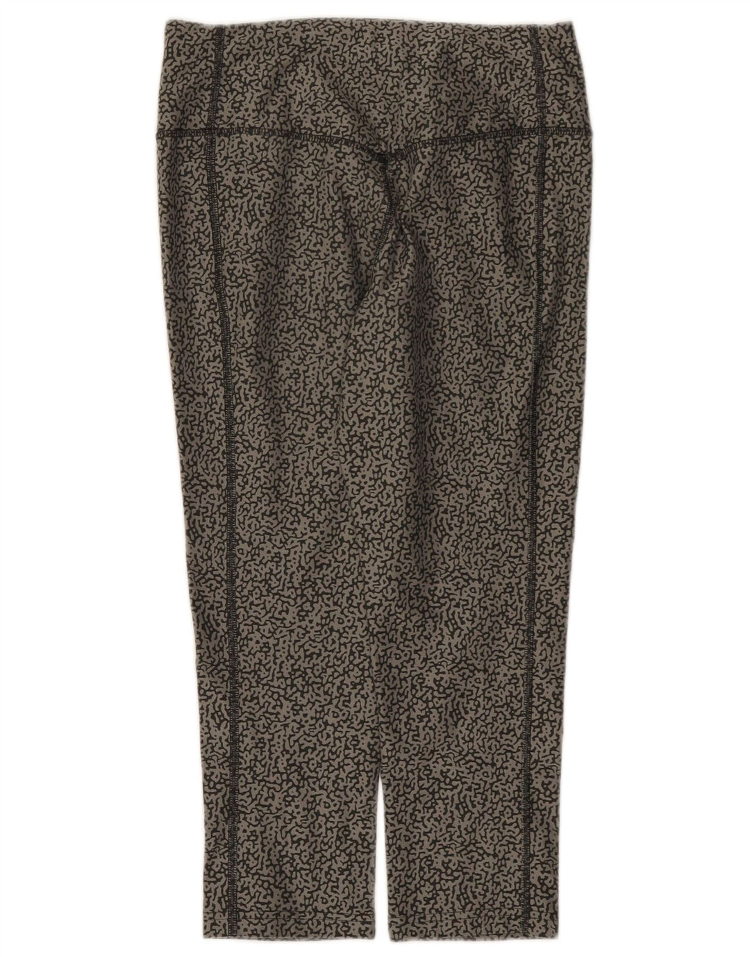 Leggings Capri da donna Dri Fit modello astratto Nike UK 10 piccolo grigio