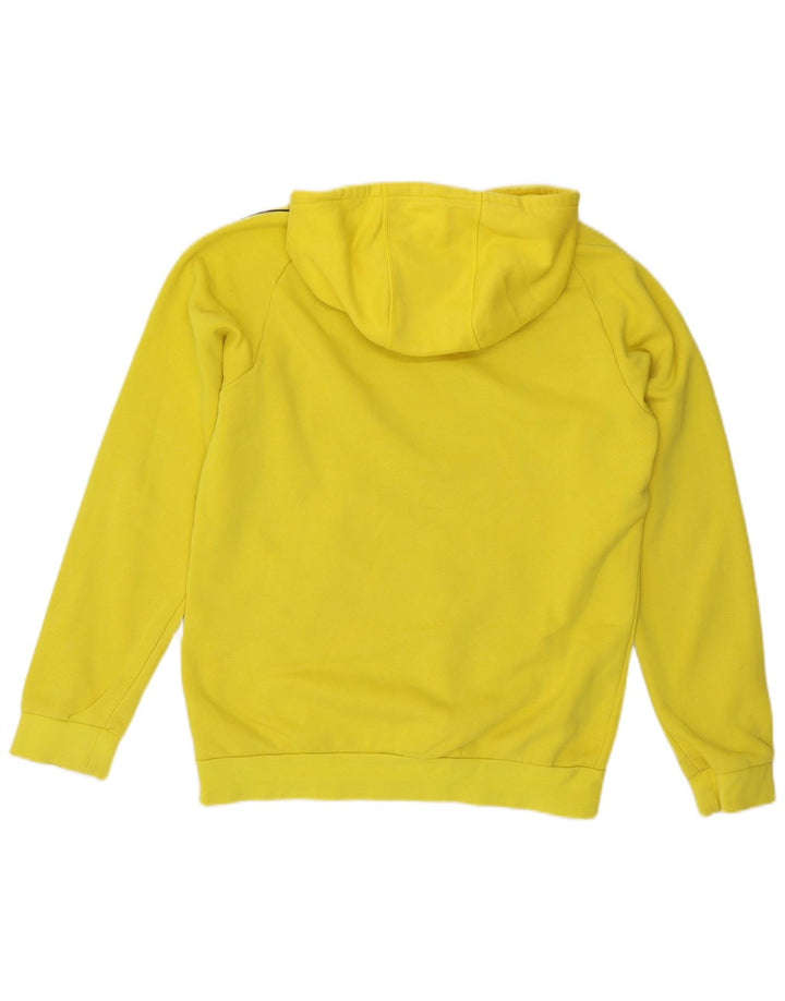 Maglione con cappuccio da uomo ADIDAS in cotone giallo medio