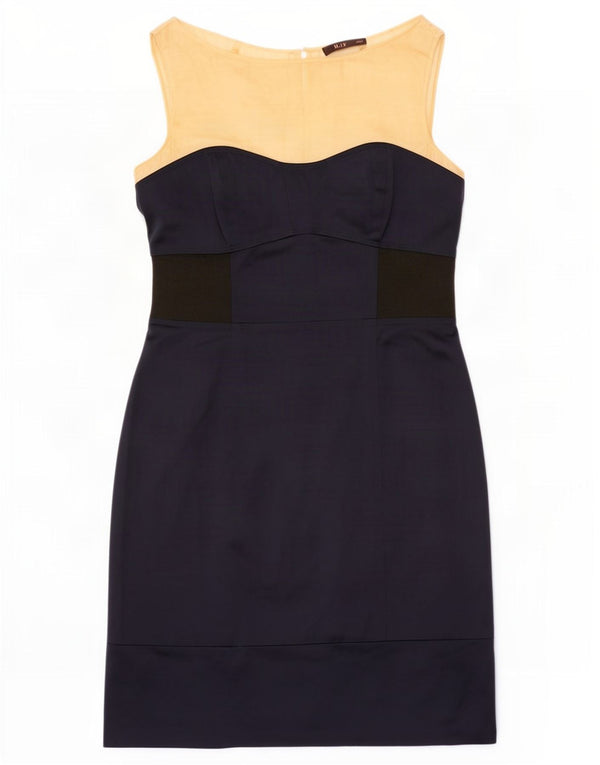 Abito tubino senza maniche da donna Reiss UK 12 Medium Navy Blue Colourblock