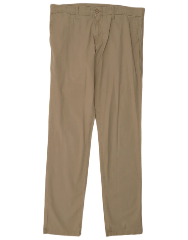 Pantaloni chino slim da uomo CARHARTT W33 L34 cotone beige