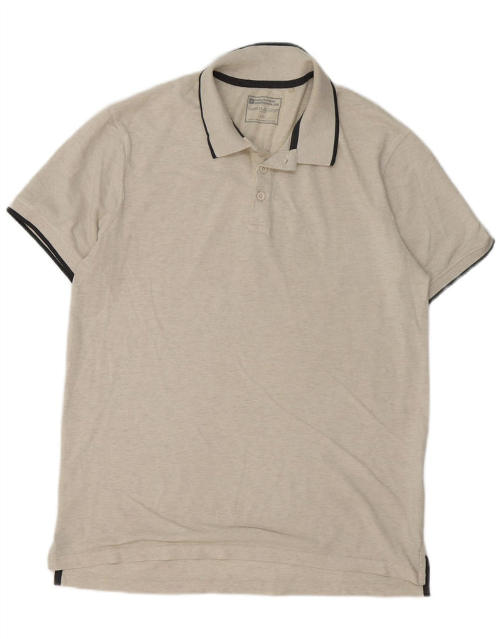 Polo da uomo Mountain Warehouse grande in cotone beige