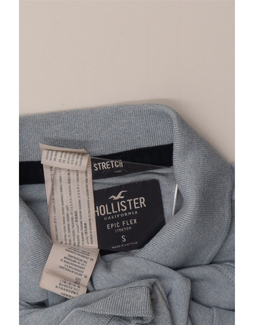 Polo da uomo HOLLISTER piccola in cotone blu