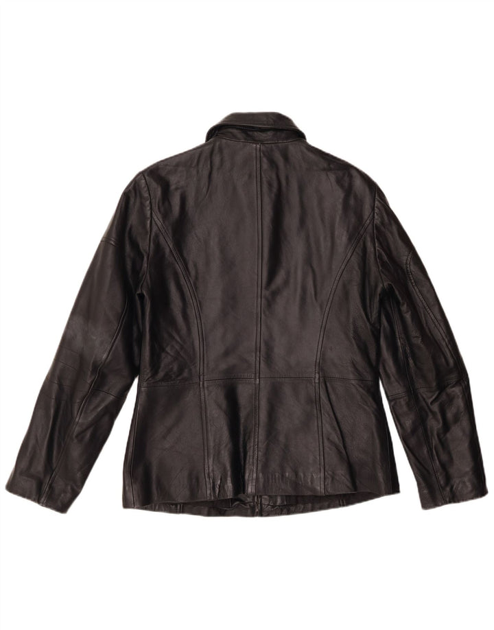 Giacca In Pelle Donna Conbipel IT 46 Large Pelle Nera