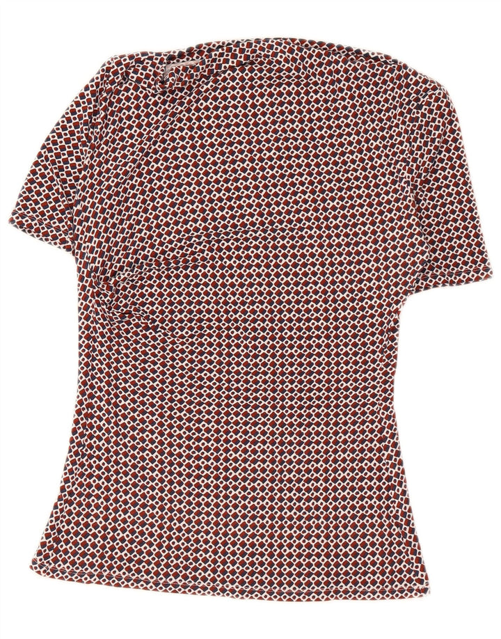 Camicetta da weekend da donna Max Mara Top UK 12 Rosso medio geometrico