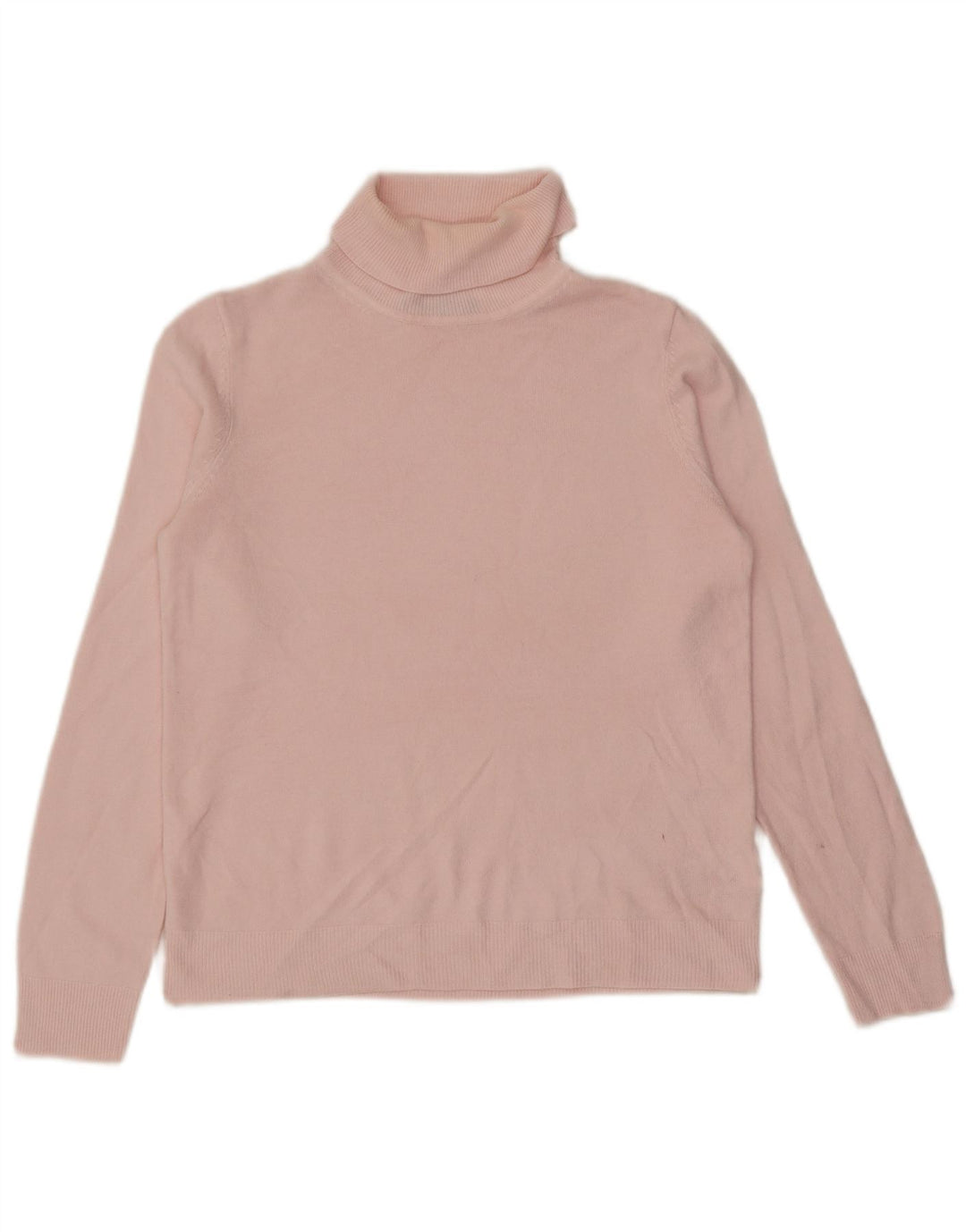 Maglione maglione a collo alto da donna Marks & Spencer UK 12 Acrilico rosa medio