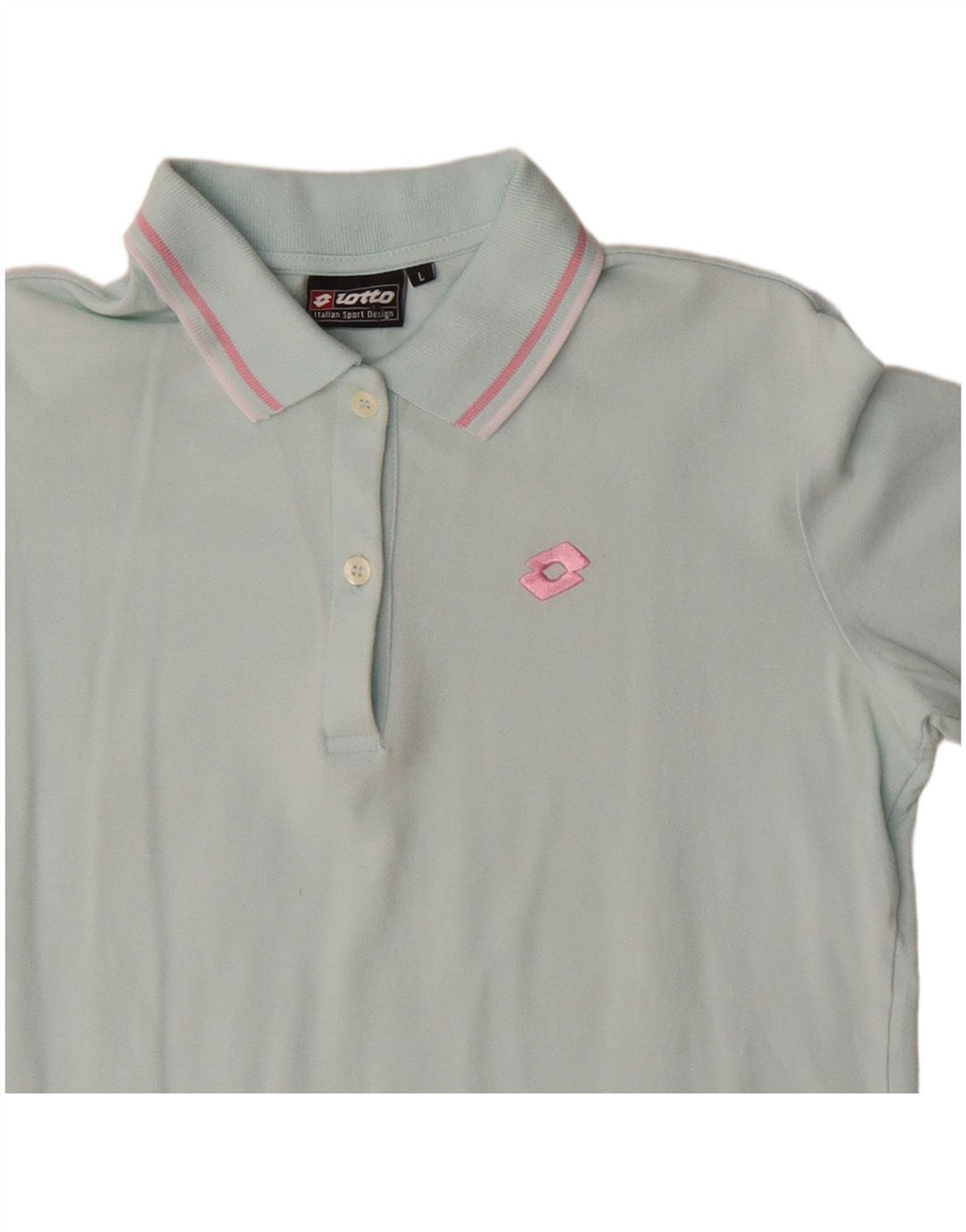 Polo da donna Lotto UK 14 grande in cotone blu