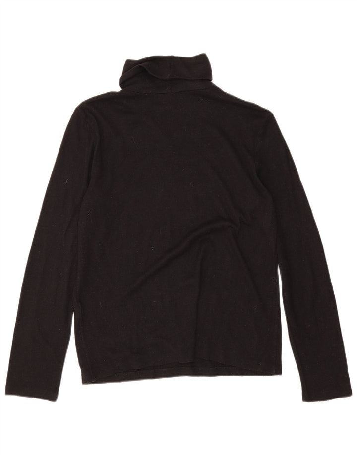 Top Zara da donna a maniche lunghe UK 14 viscosa nera media