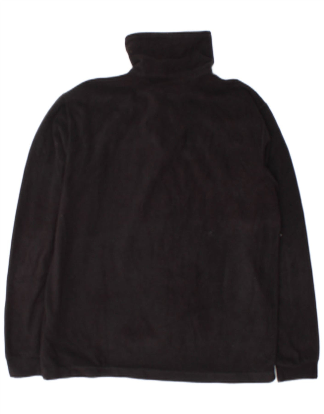 Maglione in pile da uomo Champion con zip e collo, piccolo, in poliestere nero