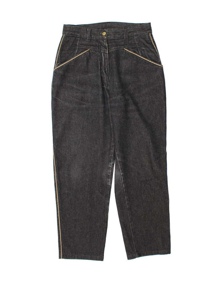 VINTAGE Womens Tapered Jeans EU 40 Medium W28 L28 Grey Cotton Vintage Vintage and Second-Hand Vintage from Messina Hembry 