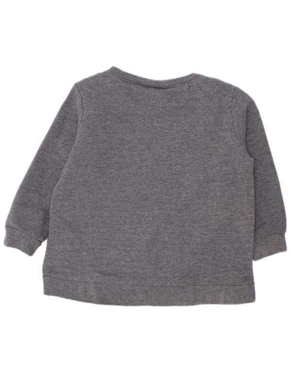 Felpa con grafica Nike per neonata, 12-18 mesi, cotone grigio