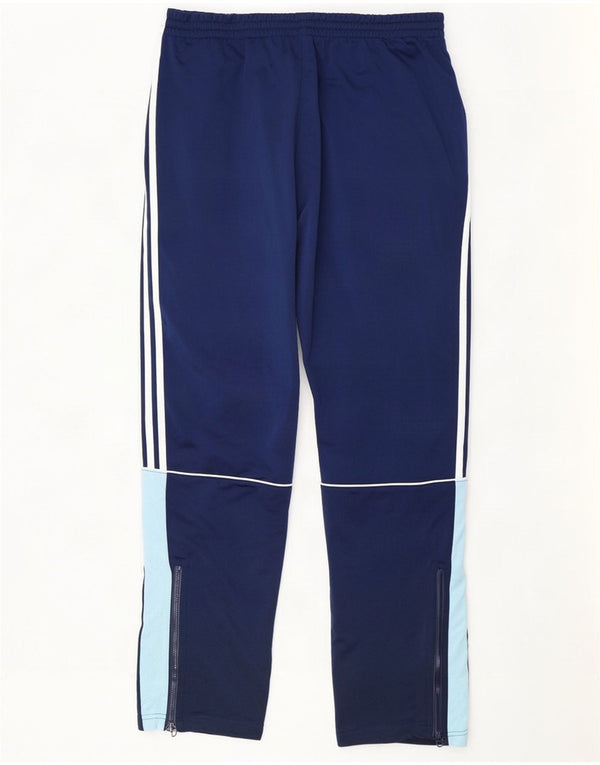 Pantaloni da tuta da uomo Adidas UK 44/46 Large Blu Navy Colourblock