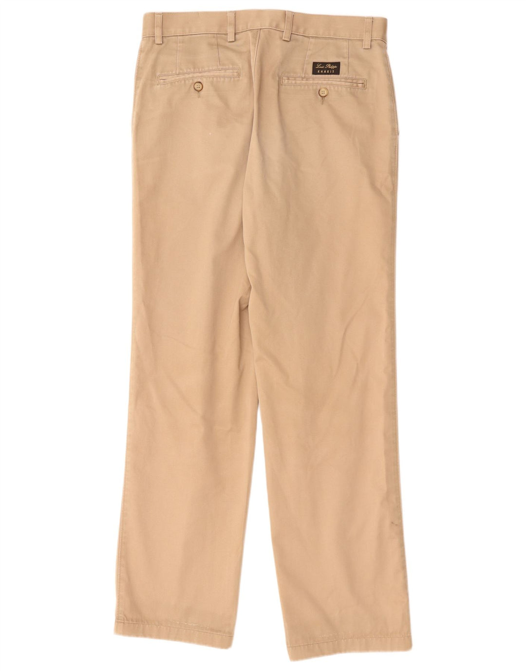 Pantaloni chino dritti da uomo VINTAGE W32 L30 classico in cotone beige