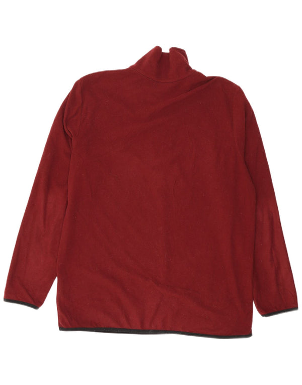 Maglione in pile da uomo con zip e collo LOTTO 2XL poliestere bordeaux