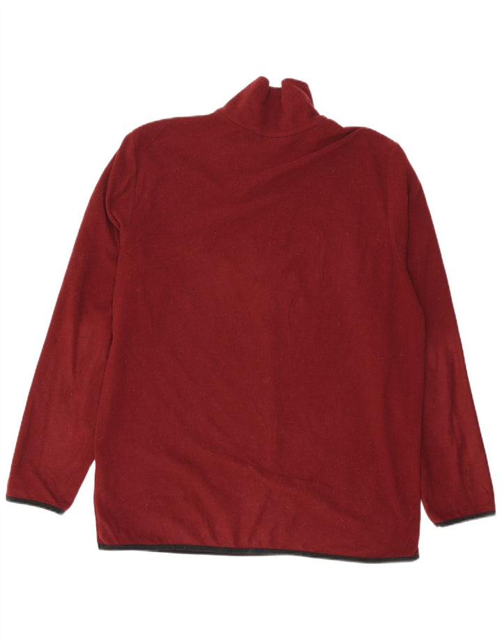 Maglione in pile da uomo con zip e collo LOTTO 2XL poliestere bordeaux