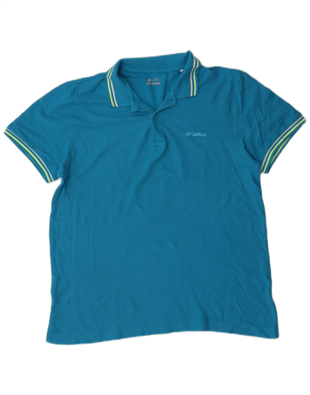 Polo da uomo Lotto XL in cotone blu