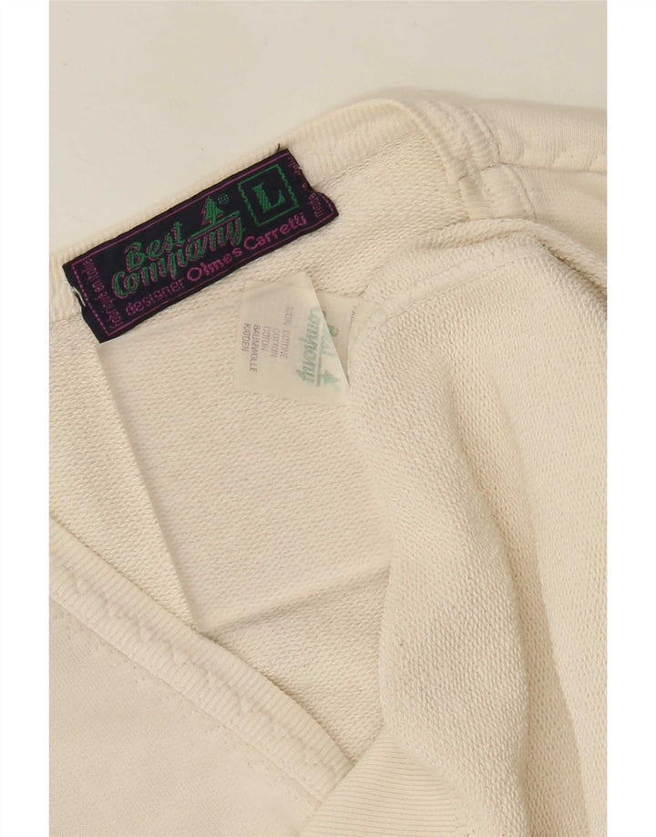 Best Company Canottiera da uomo Canotta grande in cotone beige