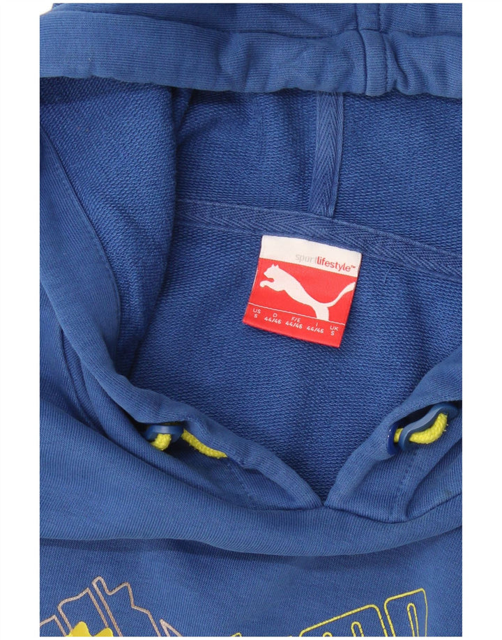 Felpa con cappuccio grafica PUMA da uomo piccola blu