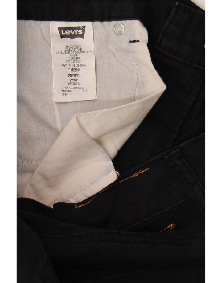 LEVI'S Mens 511 Denim Shorts W30 Medium Black Cotton Vintage Levi's and Second-Hand Levi's from Messina Hembry 