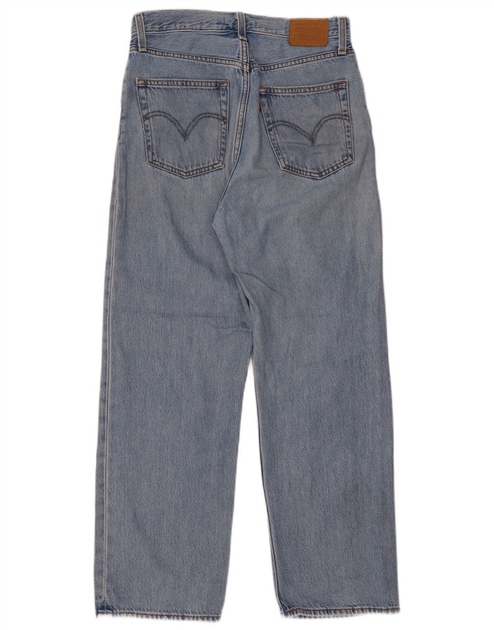 Jeans dritti a gabbia toracica da donna LEVI'S W27 L27 cotone blu