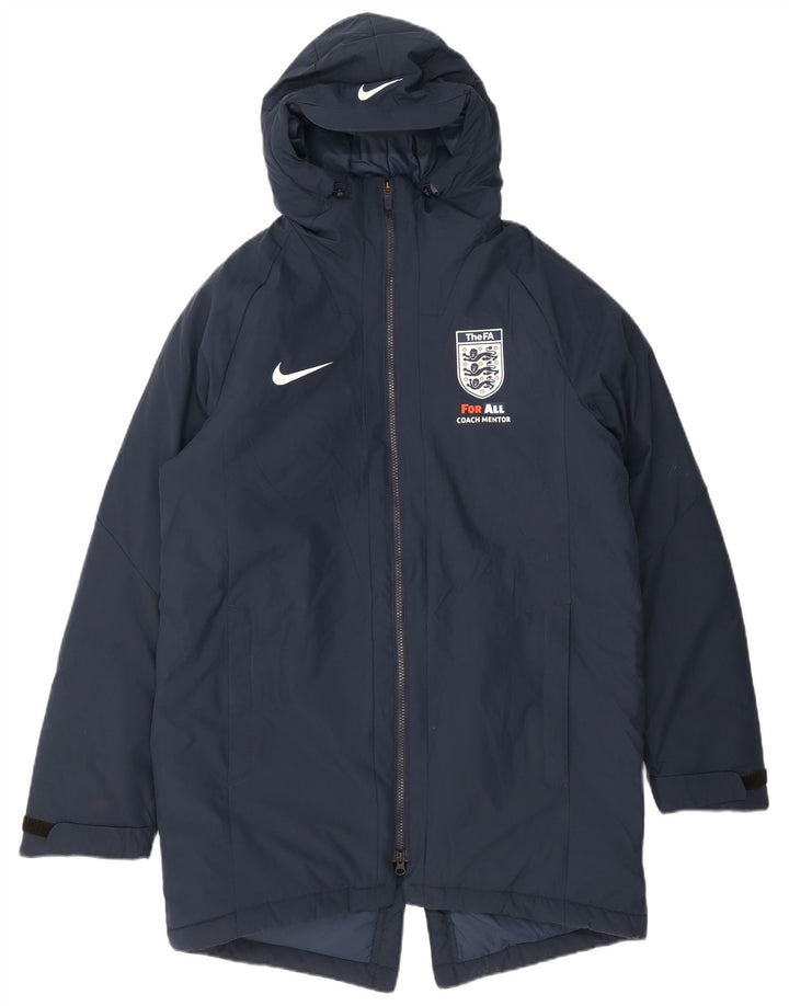Giacca Parka con cappuccio da uomo Nike UK 38 medio blu navy poliestere