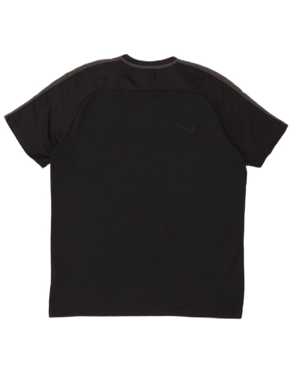T-shirt Nike da uomo Dri Fit Top XL poliestere color block nero