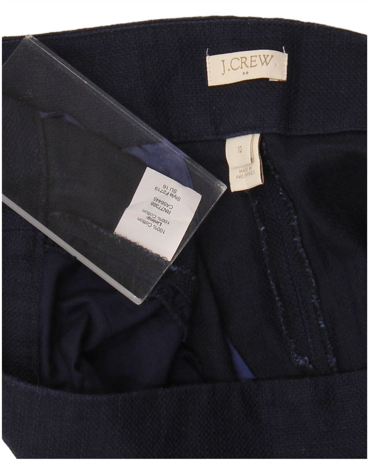 Pantaloni caldi da donna J. Crew US 10 Large W32 cotone blu navy