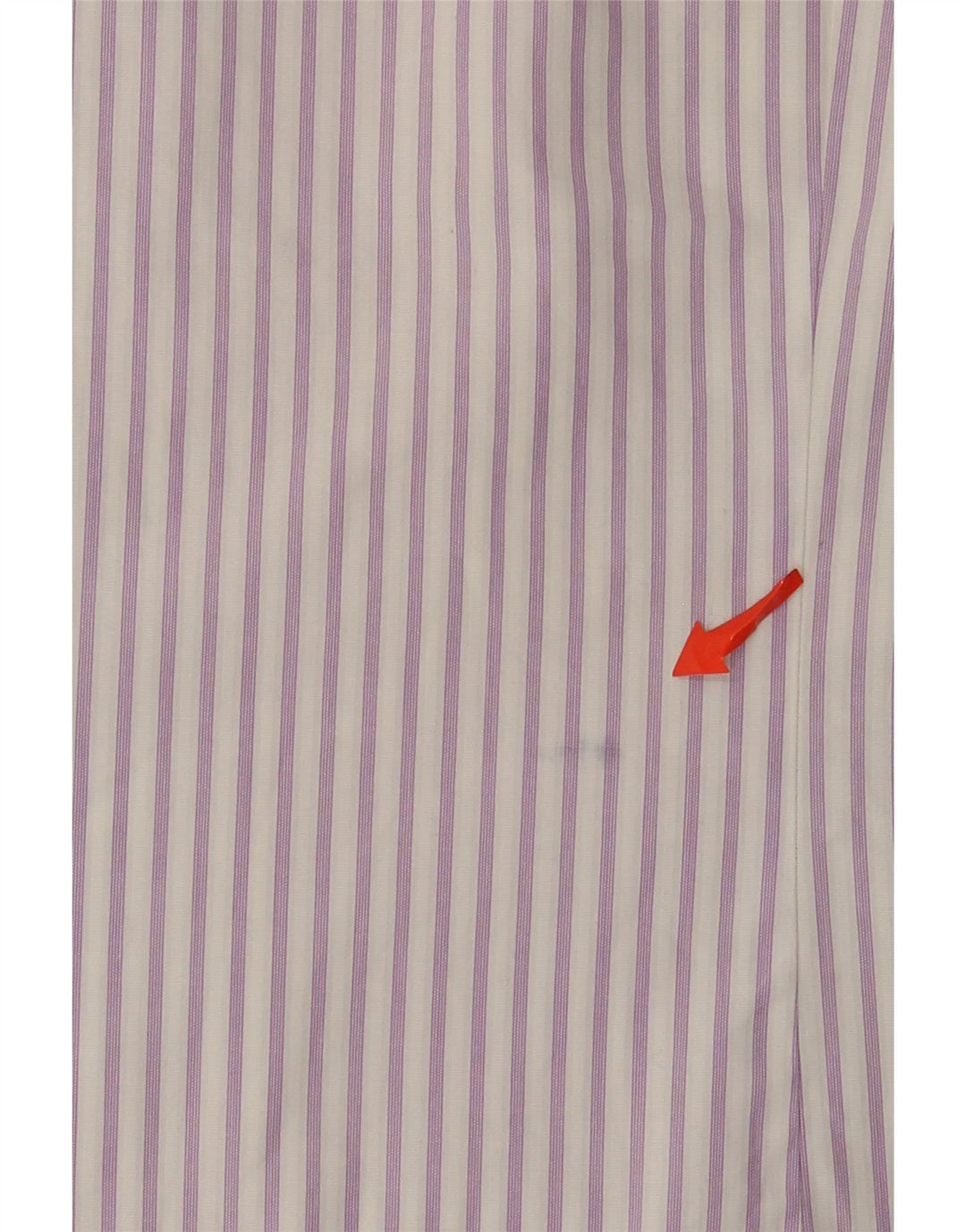 Camicia da uomo Ted Baker taglia 4 grande cotone gessato viola