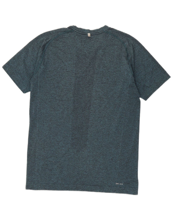 T-shirt Nike Dri Fit da uomo, media, blu navy chiazzata