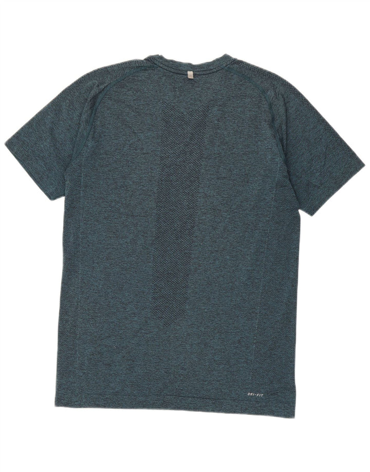 T-shirt Nike Dri Fit da uomo, media, blu navy chiazzata
