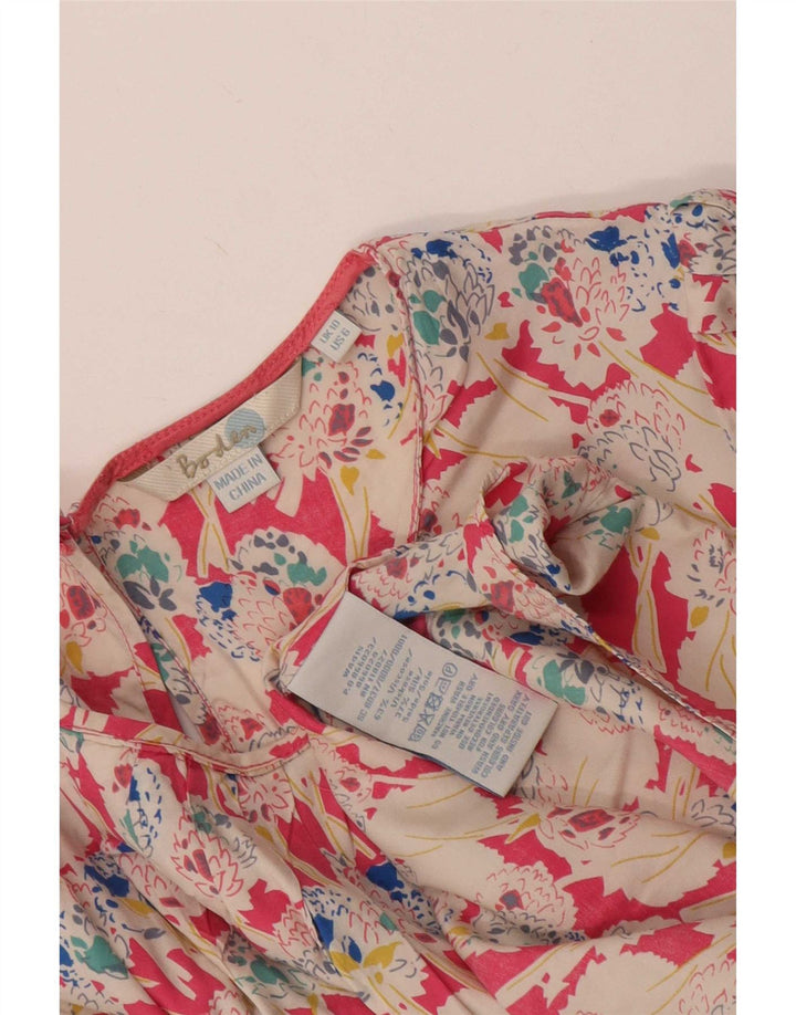 Boden Camicetta da donna Top UK 10 Piccola viscosa floreale multicolore