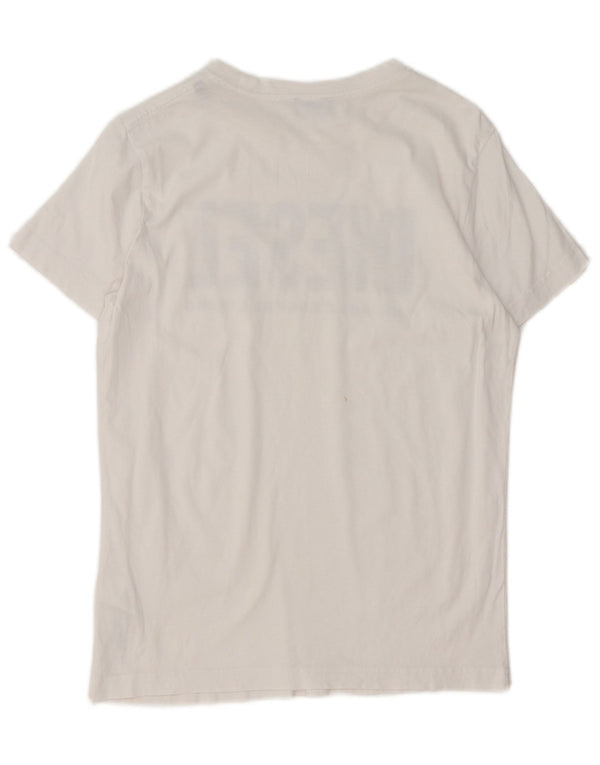 T-shirt grafica da uomo Diesel Top XS in cotone bianco