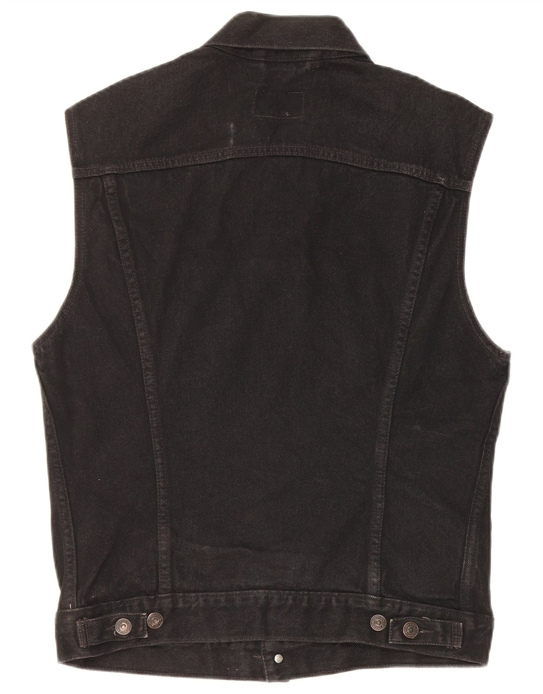 Gilet in denim da uomo Levi's UK 38 cotone nero medio