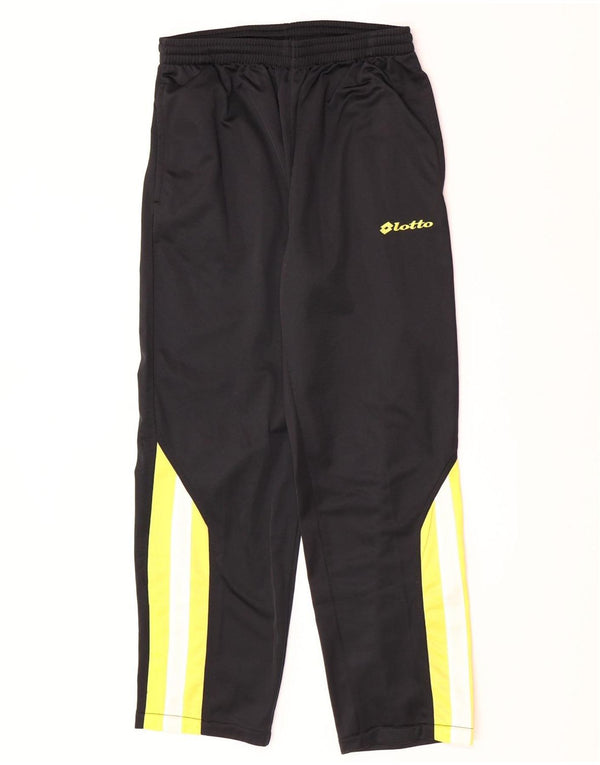 Pantaloni da tuta da uomo Lotto UK 40/42 Large Nero Colourblock Poliestere