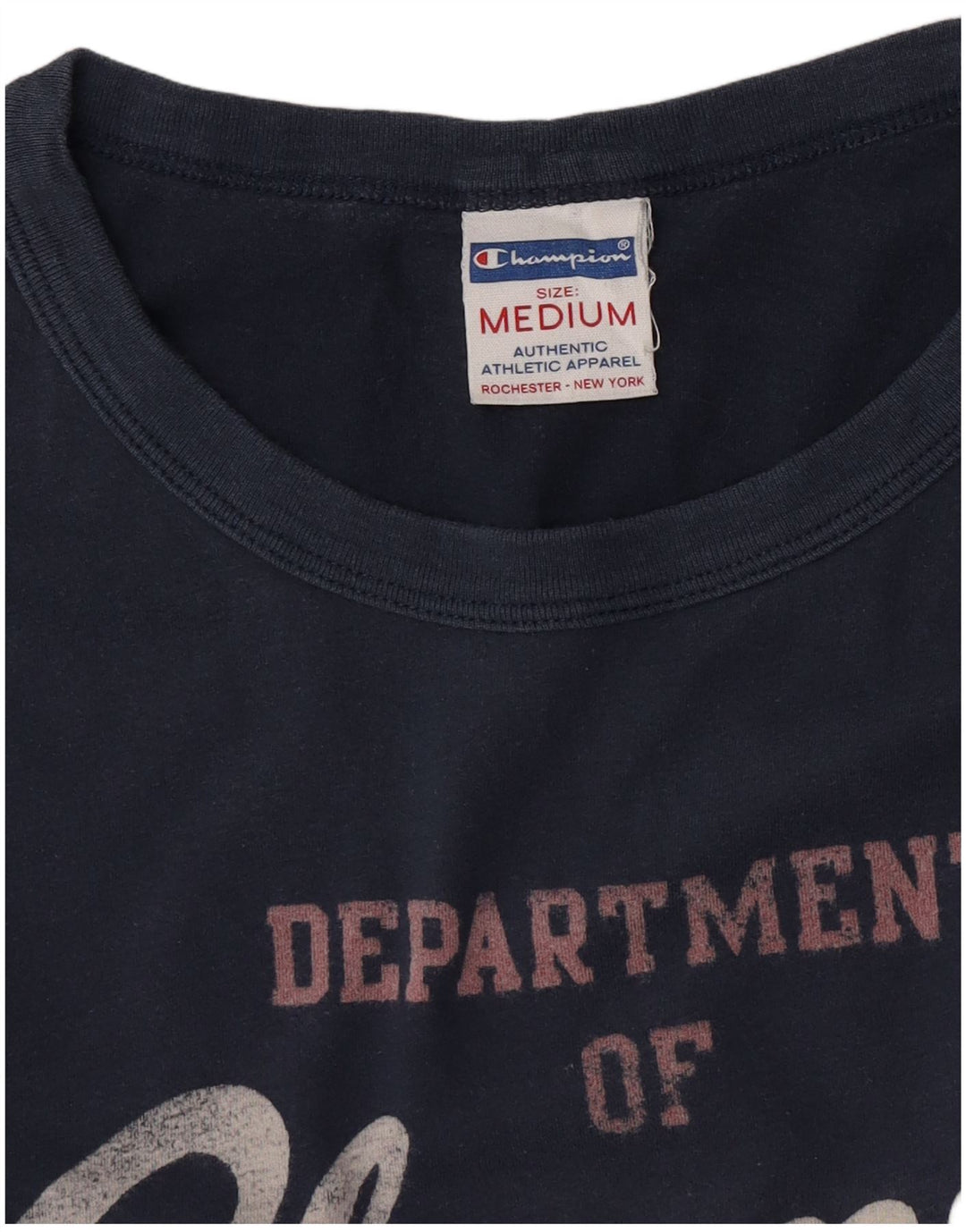 Champion Rochester Graphic Top da uomo manica lunga blu navy medio