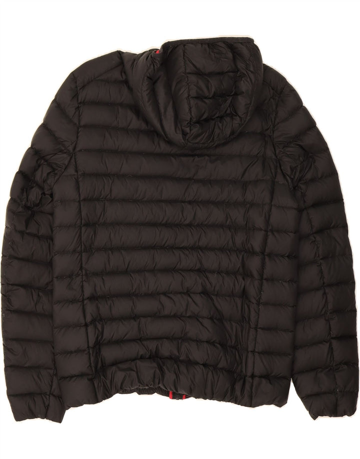 BEST COMPANY Womens Hooded Padded Jacket UK 14 Medium Black Polyamide Vintage Best Company and Second-Hand Best Company from Messina Hembry 