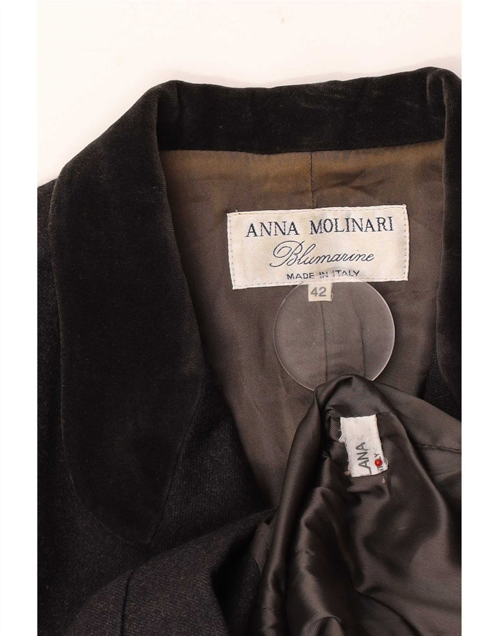 Giacca Blazer a 4 Bottoni da Donna Anna Molinari IT 42 Colorblock Grigio Medio