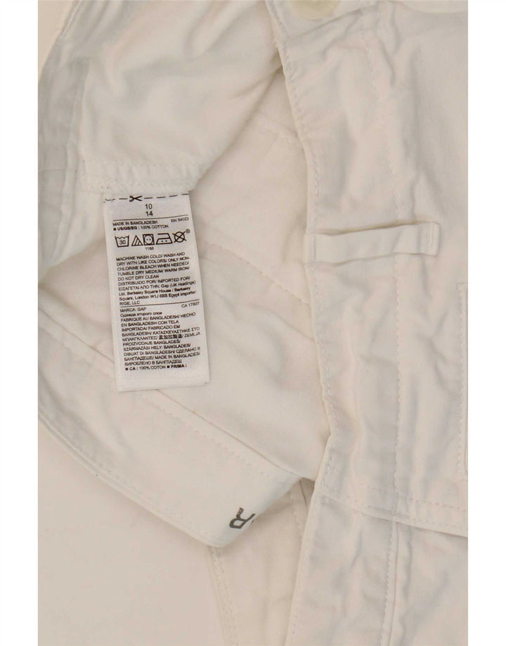 Pantaloni caldi da donna Gap US 10 Large W32 cotone bianco