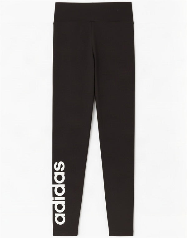 Adidas Womens Graphic Leggings UK 12/14 Medium Black Cotton
